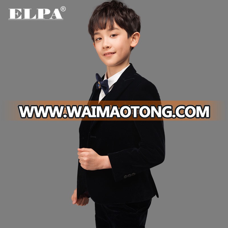 ELPA high quality velvet sweat slim fit wedding suits for boys